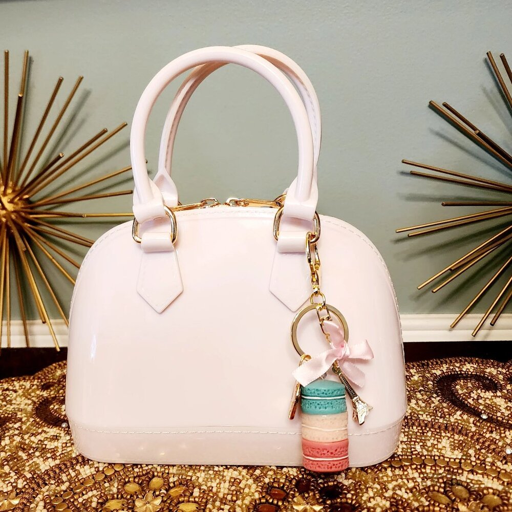 Girls Top Handle Jelly Purse - Cream